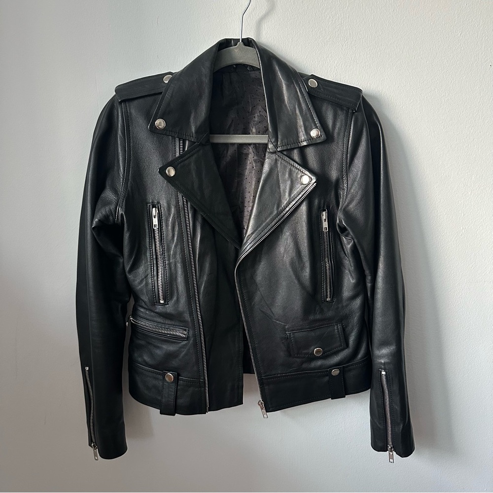 Vegan Leather Motorcycle Jacket